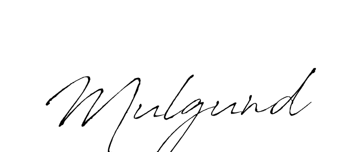 Make a beautiful signature design for name Mulgund. With this signature (Antro_Vectra) style, you can create a handwritten signature for free. Mulgund signature style 6 images and pictures png