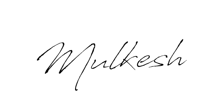 Make a beautiful signature design for name Mulkesh. With this signature (Antro_Vectra) style, you can create a handwritten signature for free. Mulkesh signature style 6 images and pictures png