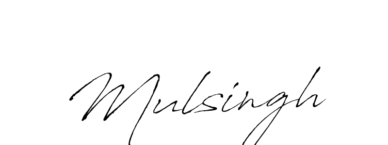 Design your own signature with our free online signature maker. With this signature software, you can create a handwritten (Antro_Vectra) signature for name Mulsingh. Mulsingh signature style 6 images and pictures png