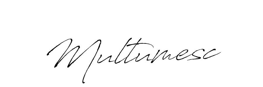 Use a signature maker to create a handwritten signature online. With this signature software, you can design (Antro_Vectra) your own signature for name Multumesc. Multumesc signature style 6 images and pictures png