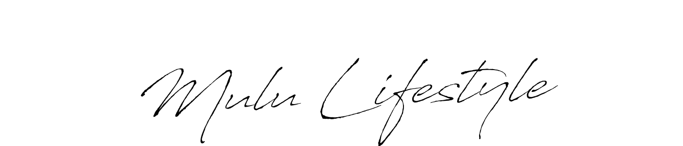 Mulu Lifestyle stylish signature style. Best Handwritten Sign (Antro_Vectra) for my name. Handwritten Signature Collection Ideas for my name Mulu Lifestyle. Mulu Lifestyle signature style 6 images and pictures png