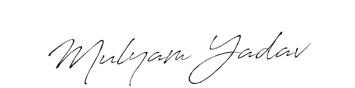 Mulyam Yadav stylish signature style. Best Handwritten Sign (Antro_Vectra) for my name. Handwritten Signature Collection Ideas for my name Mulyam Yadav. Mulyam Yadav signature style 6 images and pictures png