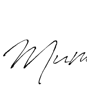 How to make Mum signature? Antro_Vectra is a professional autograph style. Create handwritten signature for Mum name. Mum signature style 6 images and pictures png