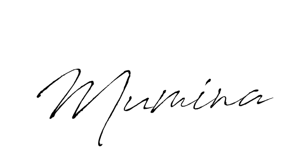 Use a signature maker to create a handwritten signature online. With this signature software, you can design (Antro_Vectra) your own signature for name Mumina. Mumina signature style 6 images and pictures png