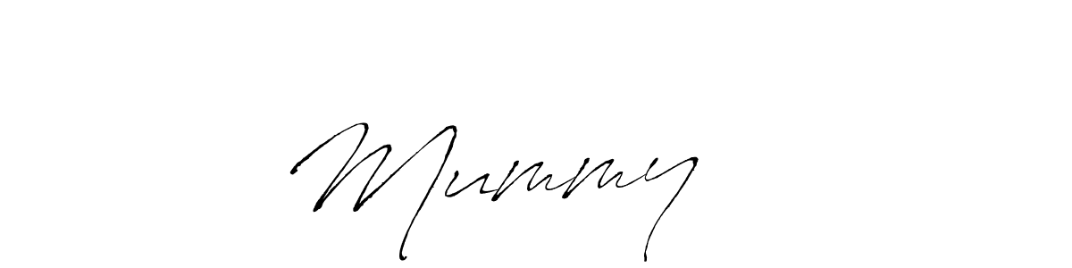 Antro_Vectra is a professional signature style that is perfect for those who want to add a touch of class to their signature. It is also a great choice for those who want to make their signature more unique. Get Mummy ❤️ name to fancy signature for free. Mummy ❤️ signature style 6 images and pictures png