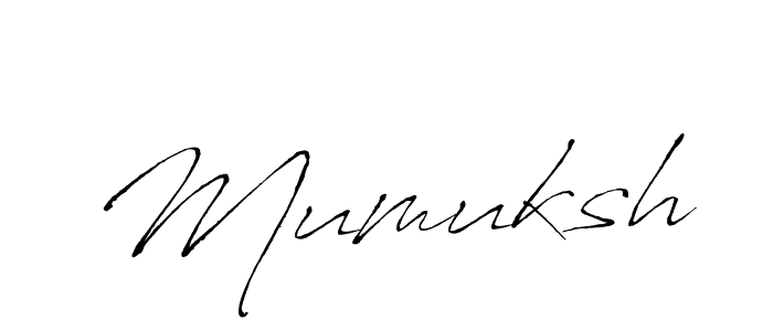 Use a signature maker to create a handwritten signature online. With this signature software, you can design (Antro_Vectra) your own signature for name Mumuksh. Mumuksh signature style 6 images and pictures png
