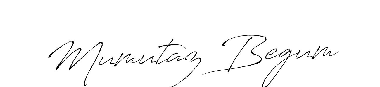 How to make Mumutaz Begum name signature. Use Antro_Vectra style for creating short signs online. This is the latest handwritten sign. Mumutaz Begum signature style 6 images and pictures png
