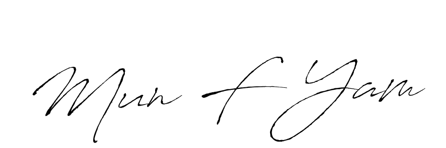 It looks lik you need a new signature style for name Mun F Yam. Design unique handwritten (Antro_Vectra) signature with our free signature maker in just a few clicks. Mun F Yam signature style 6 images and pictures png