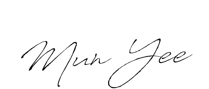 Mun Yee stylish signature style. Best Handwritten Sign (Antro_Vectra) for my name. Handwritten Signature Collection Ideas for my name Mun Yee. Mun Yee signature style 6 images and pictures png