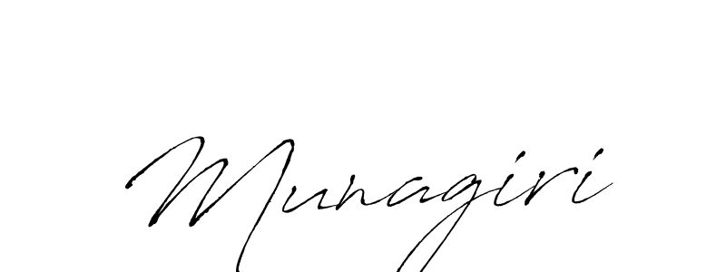 Use a signature maker to create a handwritten signature online. With this signature software, you can design (Antro_Vectra) your own signature for name Munagiri. Munagiri signature style 6 images and pictures png