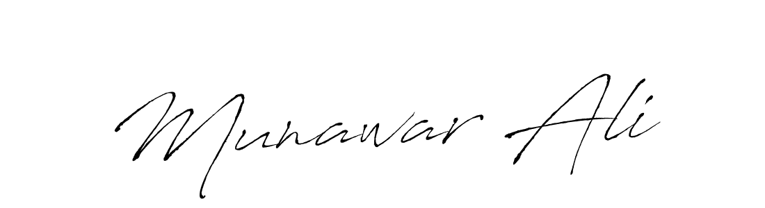 Create a beautiful signature design for name Munawar Ali. With this signature (Antro_Vectra) fonts, you can make a handwritten signature for free. Munawar Ali signature style 6 images and pictures png