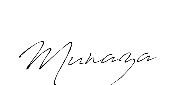 Create a beautiful signature design for name Munaza. With this signature (Antro_Vectra) fonts, you can make a handwritten signature for free. Munaza signature style 6 images and pictures png