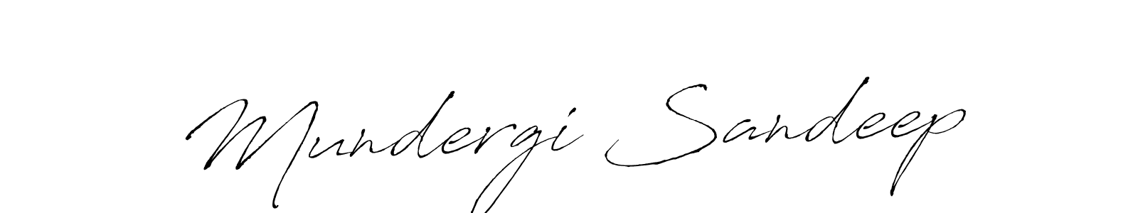 Design your own signature with our free online signature maker. With this signature software, you can create a handwritten (Antro_Vectra) signature for name Mundergi Sandeep. Mundergi Sandeep signature style 6 images and pictures png