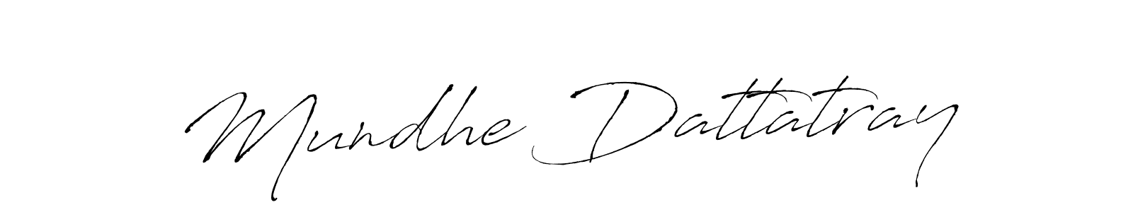 Make a beautiful signature design for name Mundhe Dattatray. With this signature (Antro_Vectra) style, you can create a handwritten signature for free. Mundhe Dattatray signature style 6 images and pictures png