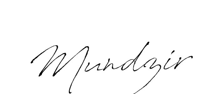 How to make Mundzir name signature. Use Antro_Vectra style for creating short signs online. This is the latest handwritten sign. Mundzir signature style 6 images and pictures png