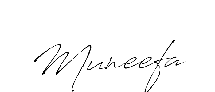 Design your own signature with our free online signature maker. With this signature software, you can create a handwritten (Antro_Vectra) signature for name Muneefa. Muneefa signature style 6 images and pictures png