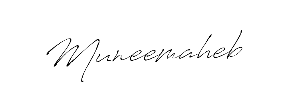 Use a signature maker to create a handwritten signature online. With this signature software, you can design (Antro_Vectra) your own signature for name Muneemaheb. Muneemaheb signature style 6 images and pictures png