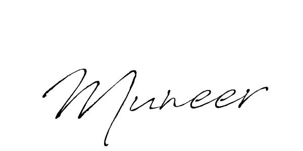 You should practise on your own different ways (Antro_Vectra) to write your name (Muneer) in signature. don't let someone else do it for you. Muneer signature style 6 images and pictures png