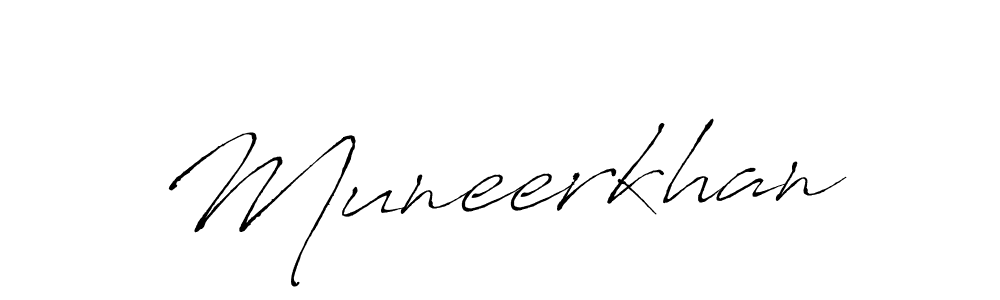 You should practise on your own different ways (Antro_Vectra) to write your name (Muneerkhan) in signature. don't let someone else do it for you. Muneerkhan signature style 6 images and pictures png