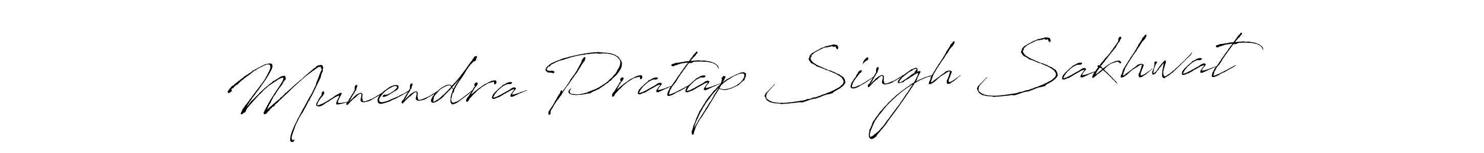 Design your own signature with our free online signature maker. With this signature software, you can create a handwritten (Antro_Vectra) signature for name Munendra Pratap Singh Sakhwat. Munendra Pratap Singh Sakhwat signature style 6 images and pictures png