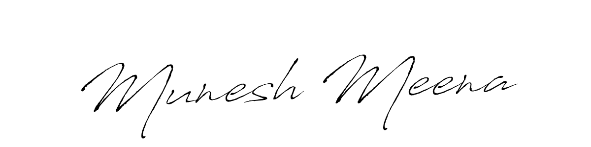 Antro_Vectra is a professional signature style that is perfect for those who want to add a touch of class to their signature. It is also a great choice for those who want to make their signature more unique. Get Munesh Meena name to fancy signature for free. Munesh Meena signature style 6 images and pictures png