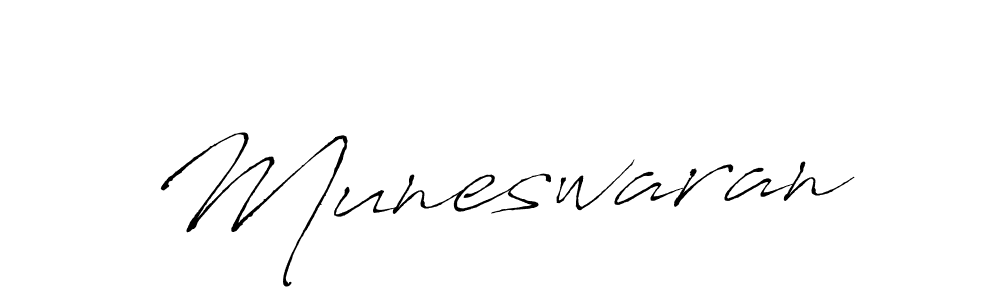 How to make Muneswaran name signature. Use Antro_Vectra style for creating short signs online. This is the latest handwritten sign. Muneswaran signature style 6 images and pictures png