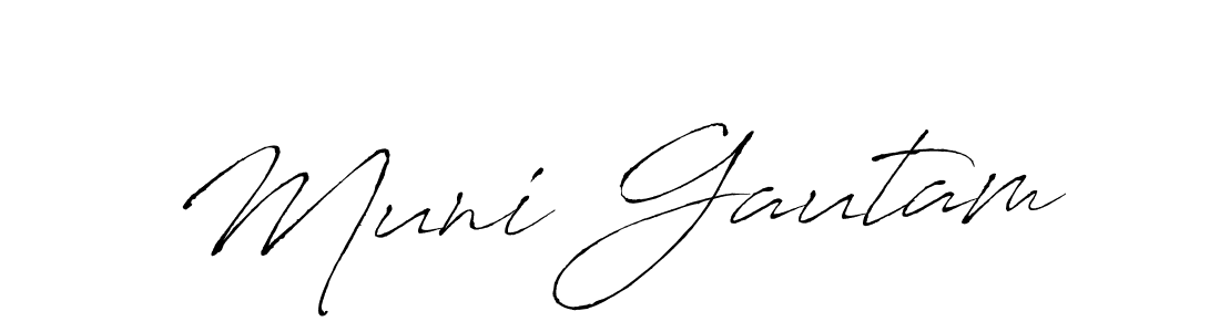 Make a beautiful signature design for name Muni Gautam. Use this online signature maker to create a handwritten signature for free. Muni Gautam signature style 6 images and pictures png