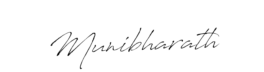 How to make Munibharath name signature. Use Antro_Vectra style for creating short signs online. This is the latest handwritten sign. Munibharath signature style 6 images and pictures png