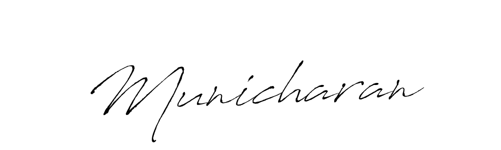 You should practise on your own different ways (Antro_Vectra) to write your name (Municharan) in signature. don't let someone else do it for you. Municharan signature style 6 images and pictures png