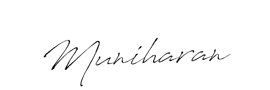 Create a beautiful signature design for name Muniharan. With this signature (Antro_Vectra) fonts, you can make a handwritten signature for free. Muniharan signature style 6 images and pictures png