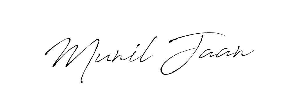You can use this online signature creator to create a handwritten signature for the name Munil Jaan. This is the best online autograph maker. Munil Jaan signature style 6 images and pictures png