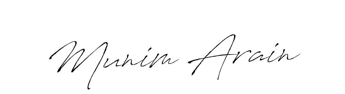 Also we have Munim Arain name is the best signature style. Create professional handwritten signature collection using Antro_Vectra autograph style. Munim Arain signature style 6 images and pictures png