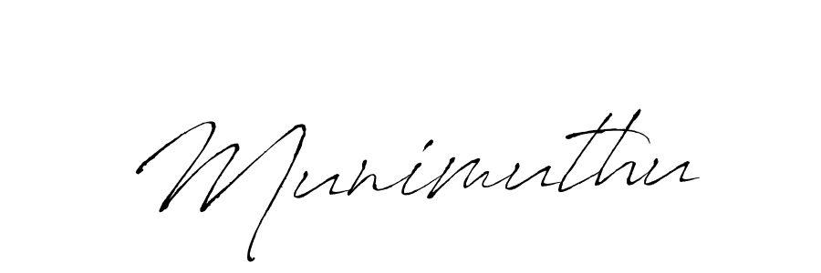 Make a beautiful signature design for name Munimuthu. With this signature (Antro_Vectra) style, you can create a handwritten signature for free. Munimuthu signature style 6 images and pictures png