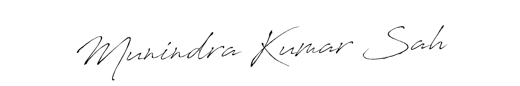 Make a beautiful signature design for name Munindra Kumar Sah. With this signature (Antro_Vectra) style, you can create a handwritten signature for free. Munindra Kumar Sah signature style 6 images and pictures png