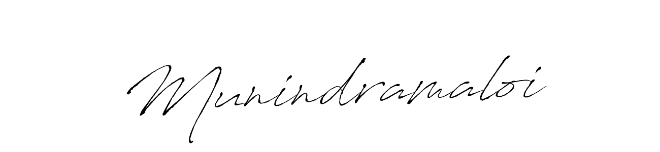 Also You can easily find your signature by using the search form. We will create Munindramaloi name handwritten signature images for you free of cost using Antro_Vectra sign style. Munindramaloi signature style 6 images and pictures png