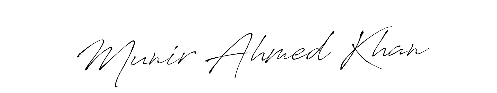 It looks lik you need a new signature style for name Munir Ahmed Khan. Design unique handwritten (Antro_Vectra) signature with our free signature maker in just a few clicks. Munir Ahmed Khan signature style 6 images and pictures png