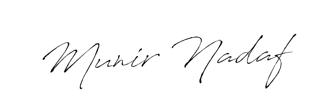 How to Draw Munir Nadaf signature style? Antro_Vectra is a latest design signature styles for name Munir Nadaf. Munir Nadaf signature style 6 images and pictures png