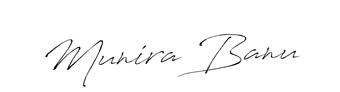 Antro_Vectra is a professional signature style that is perfect for those who want to add a touch of class to their signature. It is also a great choice for those who want to make their signature more unique. Get Munira Banu name to fancy signature for free. Munira Banu signature style 6 images and pictures png