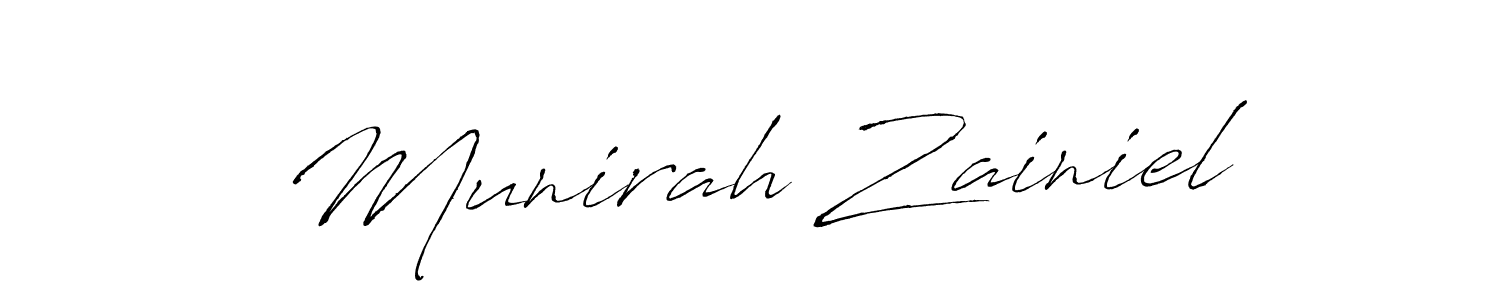 Once you've used our free online signature maker to create your best signature Antro_Vectra style, it's time to enjoy all of the benefits that Munirah Zainiel name signing documents. Munirah Zainiel signature style 6 images and pictures png