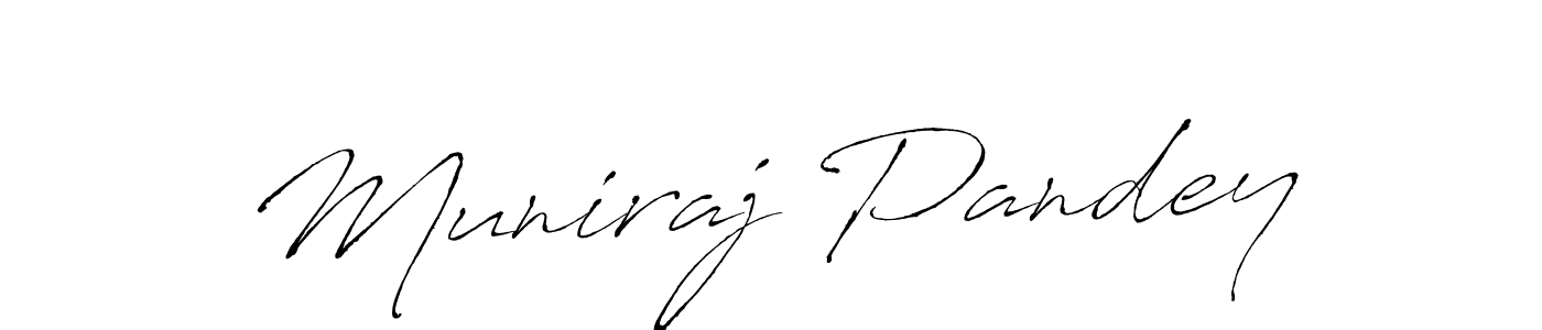 Make a beautiful signature design for name Muniraj Pandey. With this signature (Antro_Vectra) style, you can create a handwritten signature for free. Muniraj Pandey signature style 6 images and pictures png