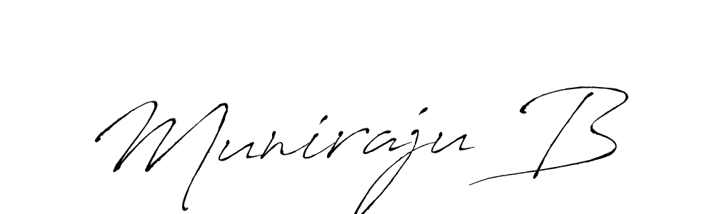 Also we have Muniraju B name is the best signature style. Create professional handwritten signature collection using Antro_Vectra autograph style. Muniraju B signature style 6 images and pictures png