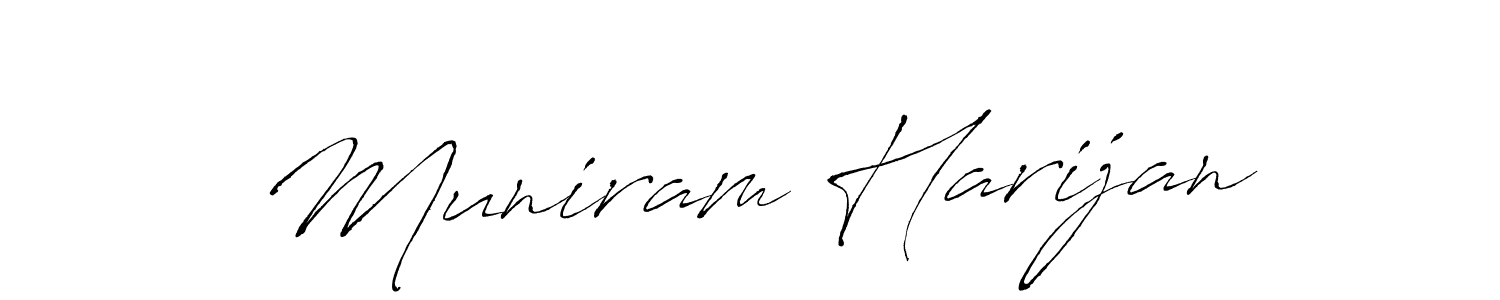 How to make Muniram Harijan signature? Antro_Vectra is a professional autograph style. Create handwritten signature for Muniram Harijan name. Muniram Harijan signature style 6 images and pictures png