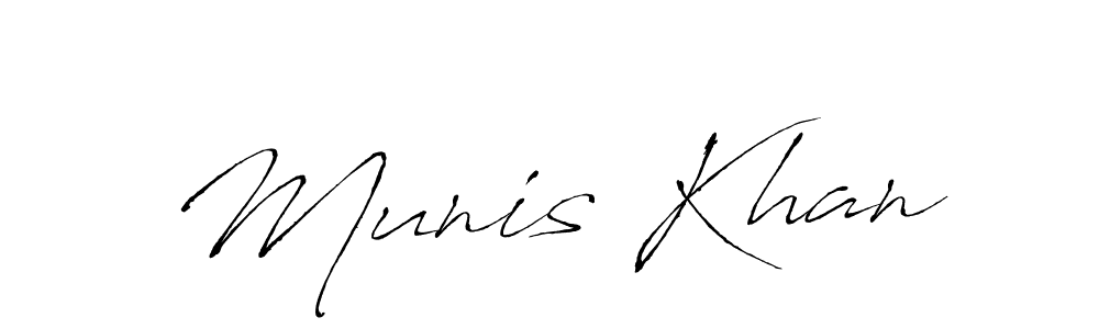 How to make Munis Khan signature? Antro_Vectra is a professional autograph style. Create handwritten signature for Munis Khan name. Munis Khan signature style 6 images and pictures png