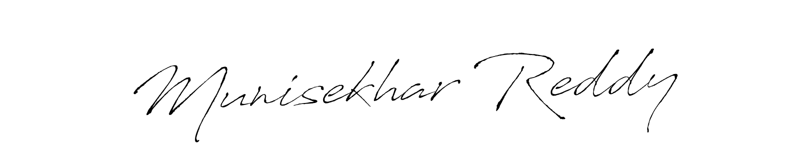 Use a signature maker to create a handwritten signature online. With this signature software, you can design (Antro_Vectra) your own signature for name Munisekhar Reddy. Munisekhar Reddy signature style 6 images and pictures png