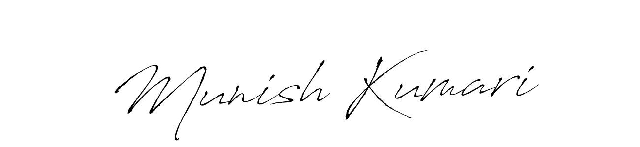 You should practise on your own different ways (Antro_Vectra) to write your name (Munish Kumari) in signature. don't let someone else do it for you. Munish Kumari signature style 6 images and pictures png