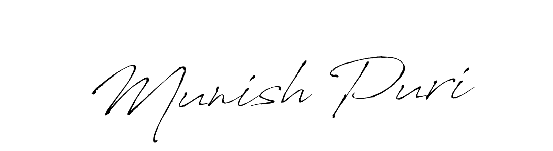 It looks lik you need a new signature style for name Munish Puri. Design unique handwritten (Antro_Vectra) signature with our free signature maker in just a few clicks. Munish Puri signature style 6 images and pictures png
