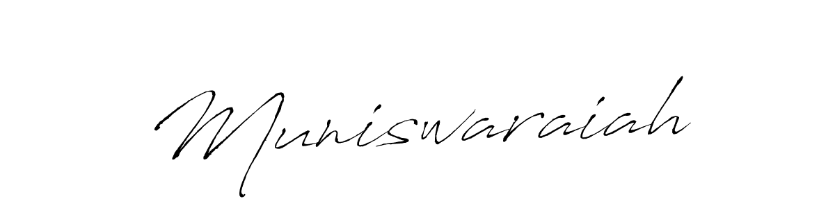 You should practise on your own different ways (Antro_Vectra) to write your name (Muniswaraiah) in signature. don't let someone else do it for you. Muniswaraiah signature style 6 images and pictures png