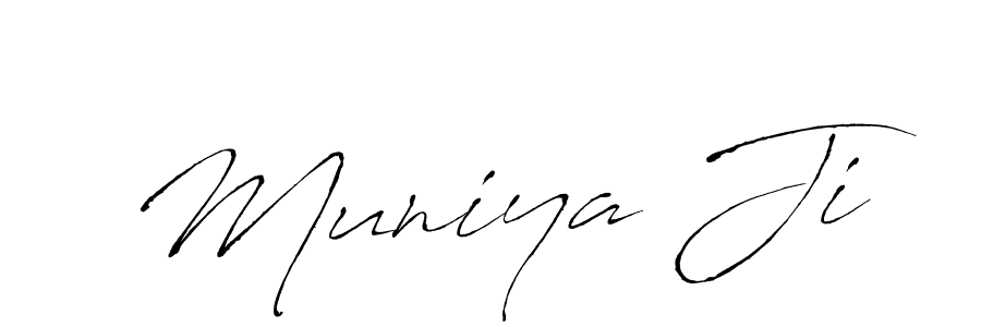 Use a signature maker to create a handwritten signature online. With this signature software, you can design (Antro_Vectra) your own signature for name Muniya Ji. Muniya Ji signature style 6 images and pictures png