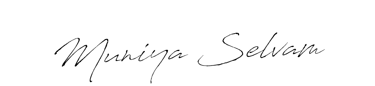 It looks lik you need a new signature style for name Muniya Selvam. Design unique handwritten (Antro_Vectra) signature with our free signature maker in just a few clicks. Muniya Selvam signature style 6 images and pictures png