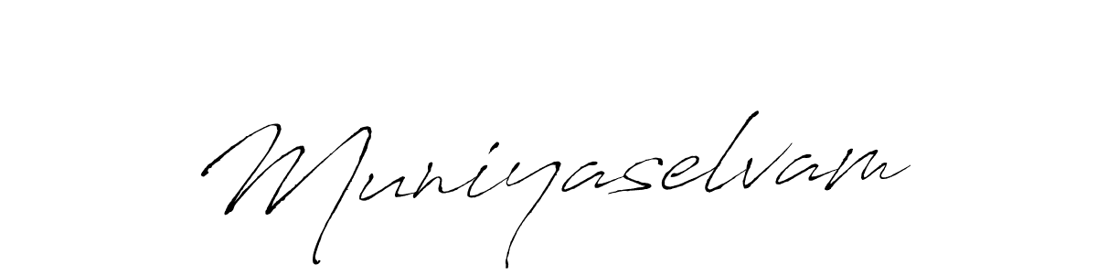 Use a signature maker to create a handwritten signature online. With this signature software, you can design (Antro_Vectra) your own signature for name Muniyaselvam. Muniyaselvam signature style 6 images and pictures png